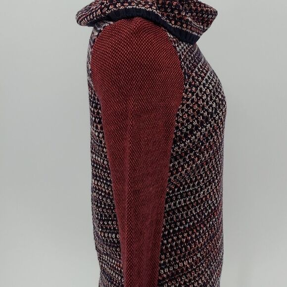 Forever 21 contemporary cowl neck sweater. Small P.. red, white, and blue. - Picture 5 of 8